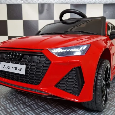 Otroški avto na akumulator AUDI RS6 - Rdeča - 1