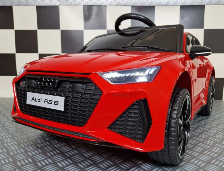 Otroški avto na akumulator AUDI RS6 - Rdeča - 1