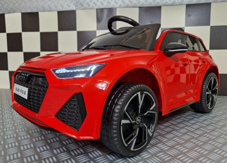 Otroški avto na akumulator AUDI RS6 - Rdeča - 2
