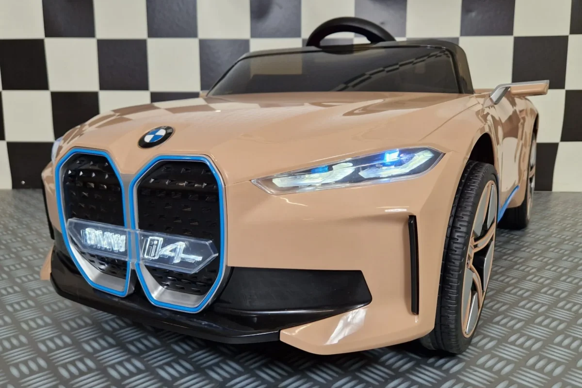 Otroški avto na akumulator BMW i4 - Šampanjec - 1