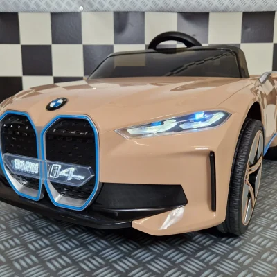 Otroški avto na akumulator BMW i4 - Šampanjec - 1
