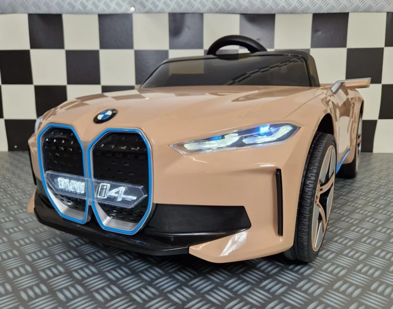 Otroški avto na akumulator BMW i4 - Šampanjec - 1