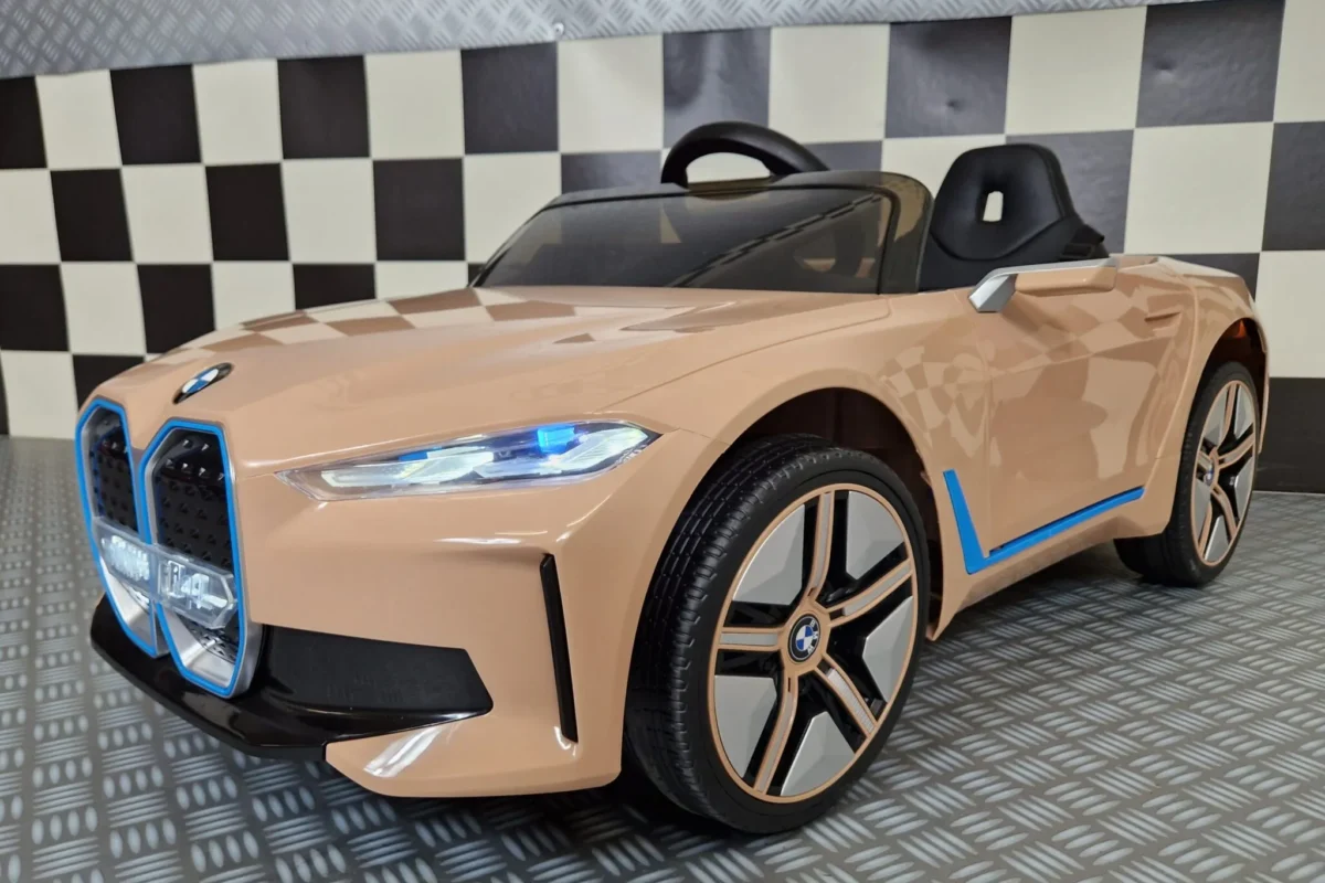 Otroški avto na akumulator BMW i4 - Šampanjec - 2