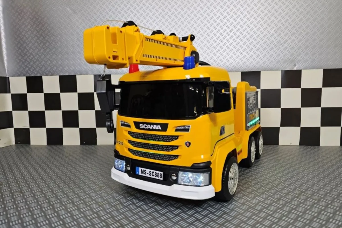 Otroški avto na baterije Žerjav Scania 1